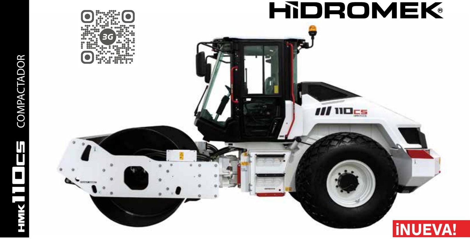 Compactador de suelo HIDROMEK HMK 110 CS