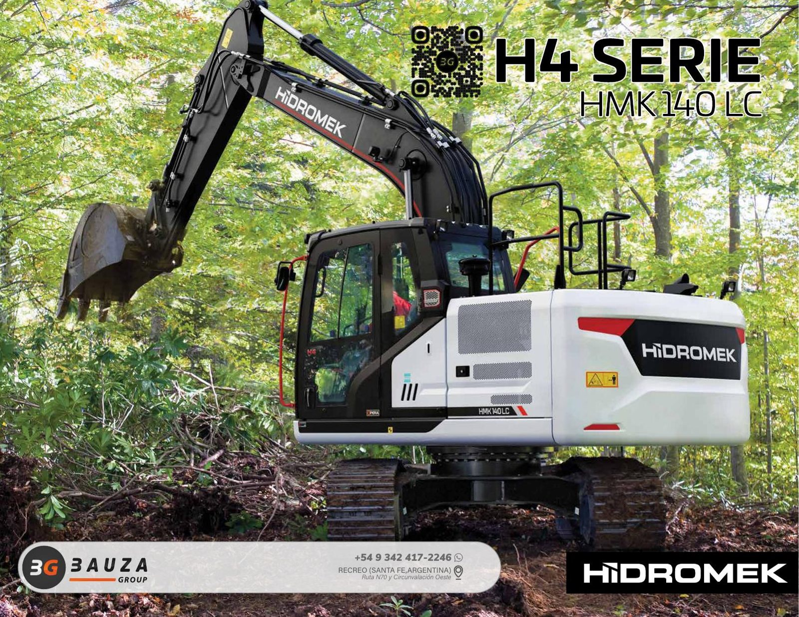 Excavadora sobre orugas HIDROMEK HMK 140 LC