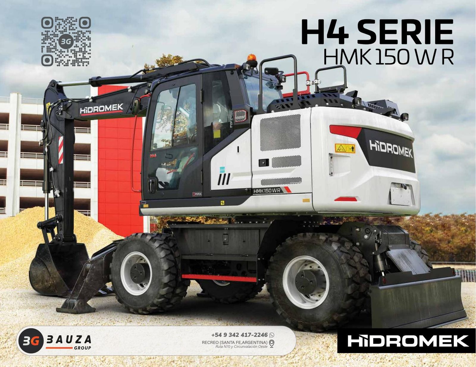 Excavadora de ruedas HIDROMEK HMK 150 WR