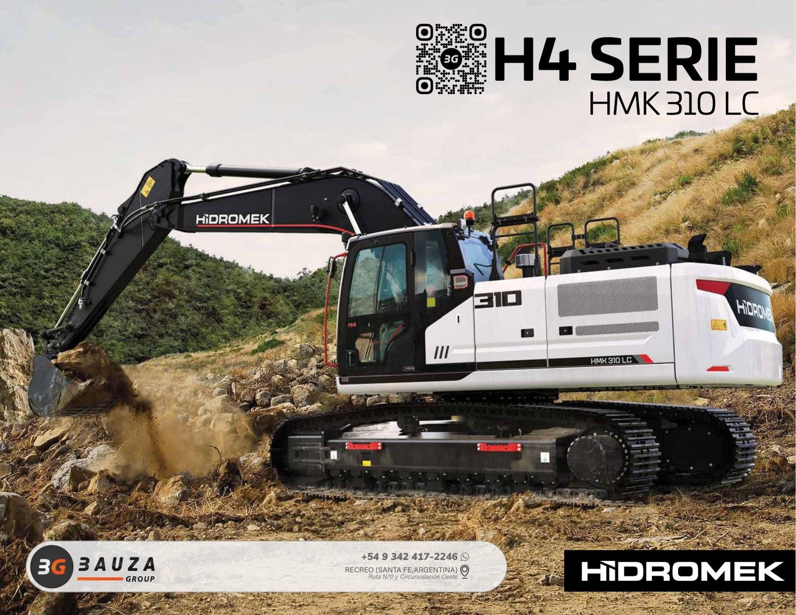 Excavadora sobre orugas HIDROMEK HMK 310 LC