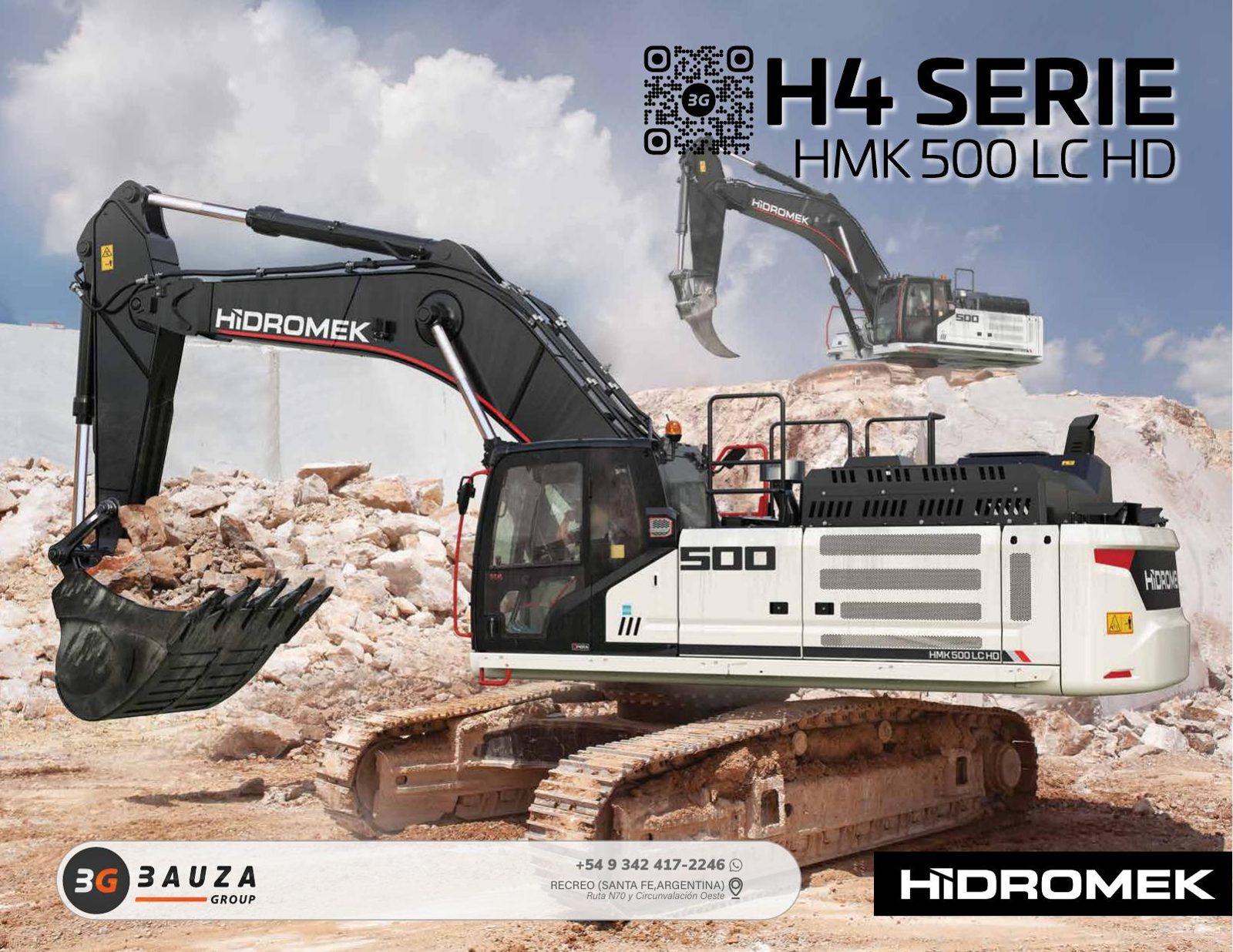 Excavadora sobre orugas HIDROMEK HMK 500 LC HD