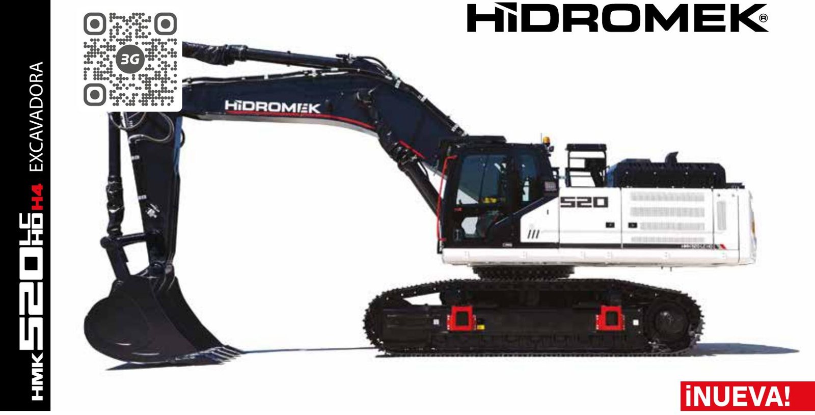 Excavadora sobre orugas HIDROMEK HMK 520 LC HD