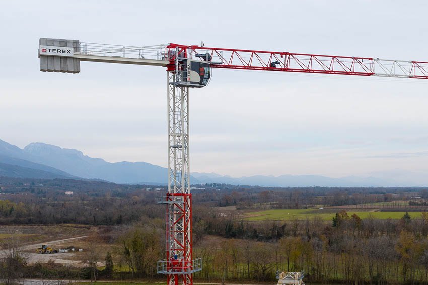 Grúa torre flat top TEREX CTT 152-6