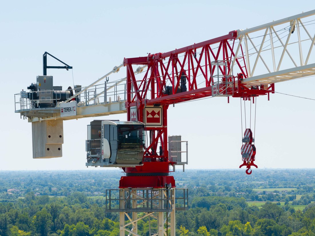 Grúa torre flat top TEREX CTT 392-16