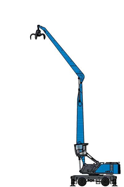 Manipulador de material TEREX MHL390 F